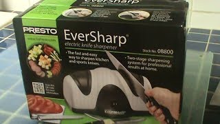 Product Review Presto EverSharp Electric Knife Sharpener [upl. by Ardnaz]