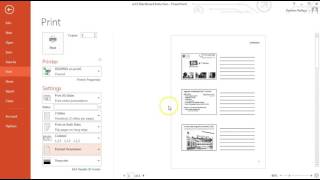 How to Print PowerPoint Slides in Handout form [upl. by Enajharas]