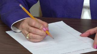 Pencil and Paper Position for Right handers [upl. by Penrose]