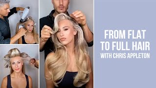 From Flat to Full hair with Chris Appleton [upl. by Kubiak123]